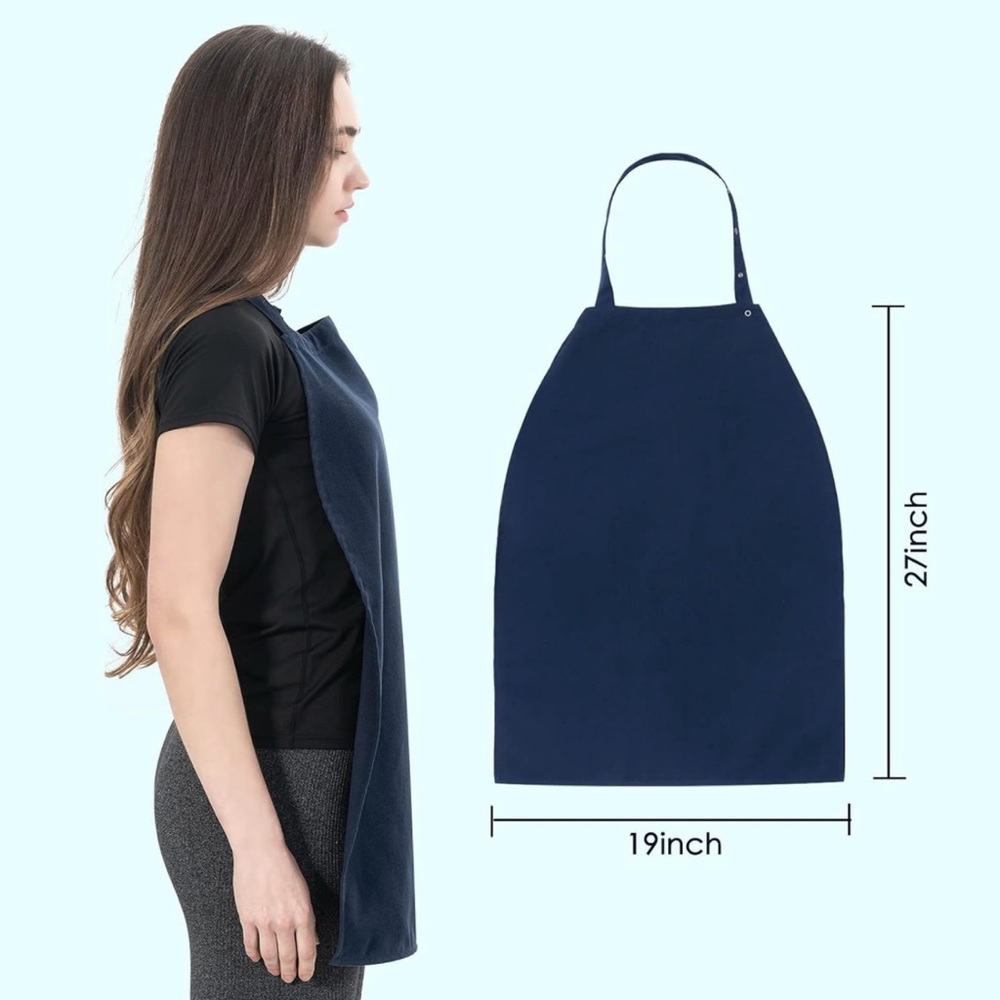 YEARSTAR ADJUSTABLE APRON MULTI-PURPOSE CLOTHING PROTECTOR ADULT BIBS (2-PACK) - Picture 5 of 7